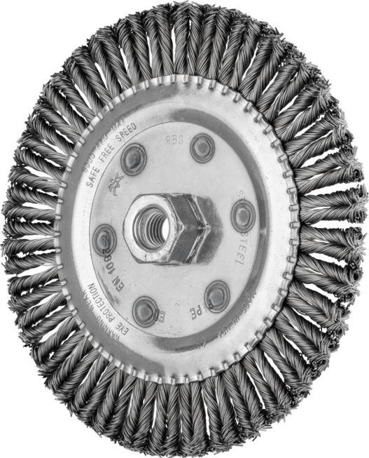 Produktbild Pferd COMBITWIST PIPELINE Bürste gezopft RBG Ø 178x6 mm M14 Stahl-Draht-Ø 0,50mm Winkelschleifer