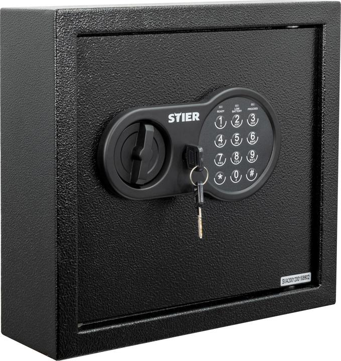 Produktbild Stier Schlüsseltresor mit Elektronikschloss für 30 Schlüssel 280x300x100 mm