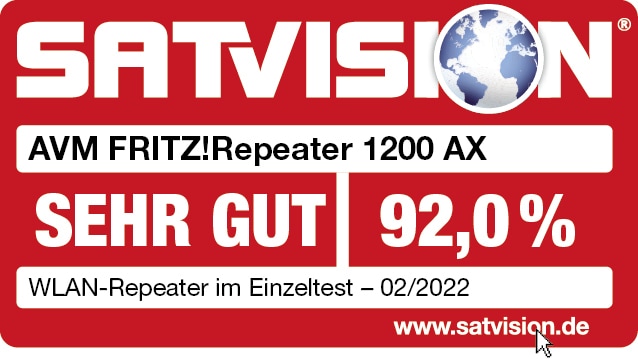Immagine prodotto AVM FRITZ!Repeater 1200 AX (2400 Mbit/s, 600 Mbit/s)
