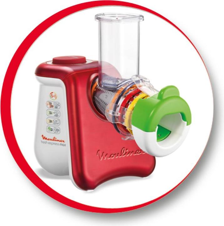 Produktbild Moulinex Fresh Express Max Zerkleinerer (DJ8115), Rot/Weiss