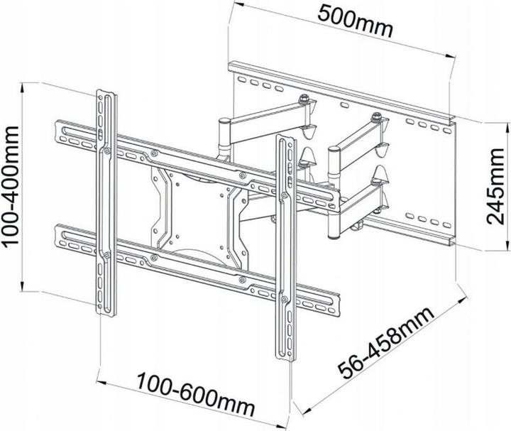 Image du produit Art RAMT AR-87 Holder AR-87 for LCD/ (Mur, 60 kg, 40" - 80")