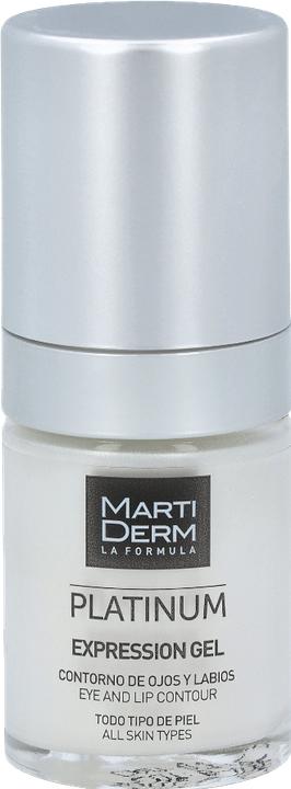 Produktbild Martiderm PLATINUM EXPRESSION eyes & lips contour gel 15 ml (Augenpflege Gel, 15 ml, Tag + Nacht)
