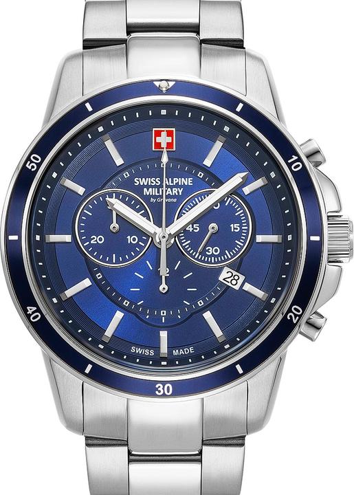 Immagine prodotto Swiss Alpine Military 7089.9135 Cronografo Uomo 44mm 10ATM (Cronografo, 44 mm)
