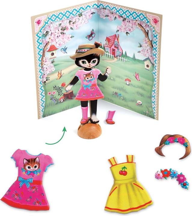 Actual product image Djeco Sticker collage small wardrobe