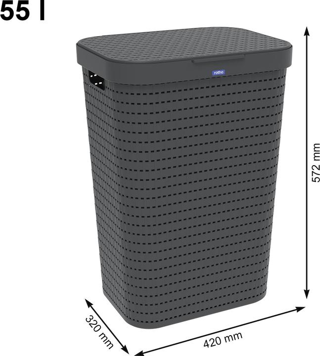 Produktbild Rotho Set Wäschesammler (55 l)