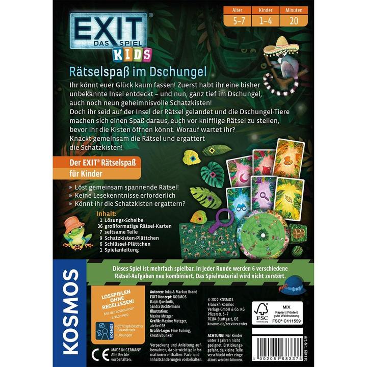 Actual product image Kosmos Puzzle fun in the jungle (German, 1 - 4 Players)