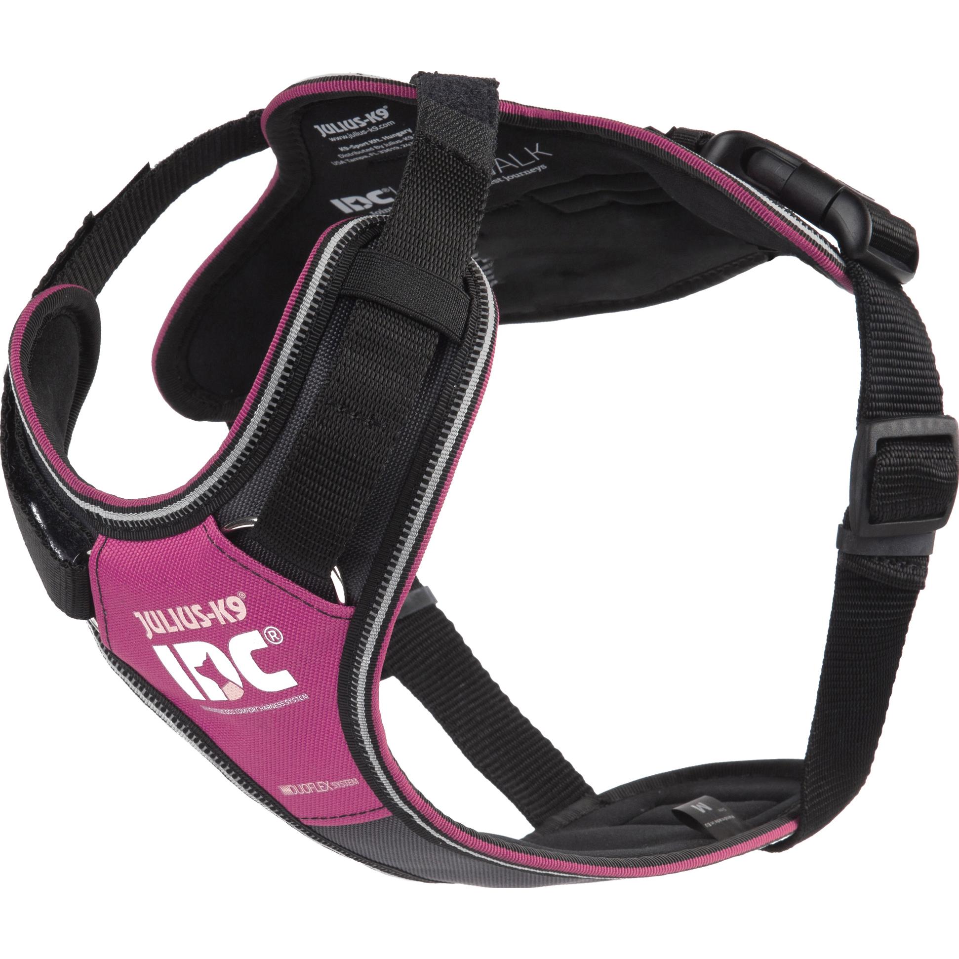 Julius-K9 K9 IDC Longwalk - rosa-grå, M (M, Cane, Sport cane), Collare + Guinzaglio