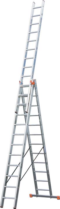 Produktbild Krause Vielzweckleiter MONTO Tribilo alu 3x 12 Sprossen, H: 356,0 cm (Mehrzweckleiter)