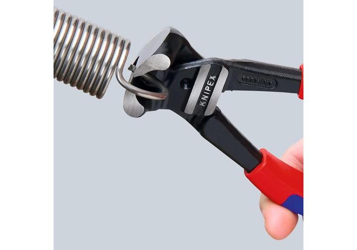 Actual product image Knipex Lever end cutter DIN ISO 5743 L.200mm with bevel 85deg. angled black atram. Head pol. gri... (200 mm)