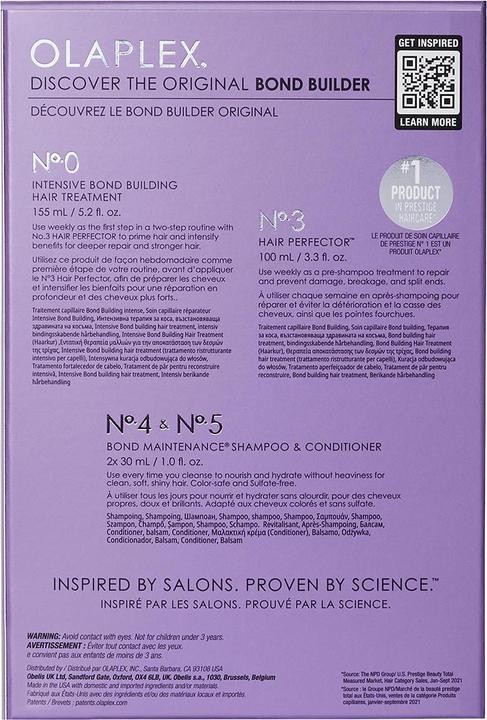 Image du produit Olaplex Le meilleur des constructeurs d'obligations (Kit de soins capillaires)