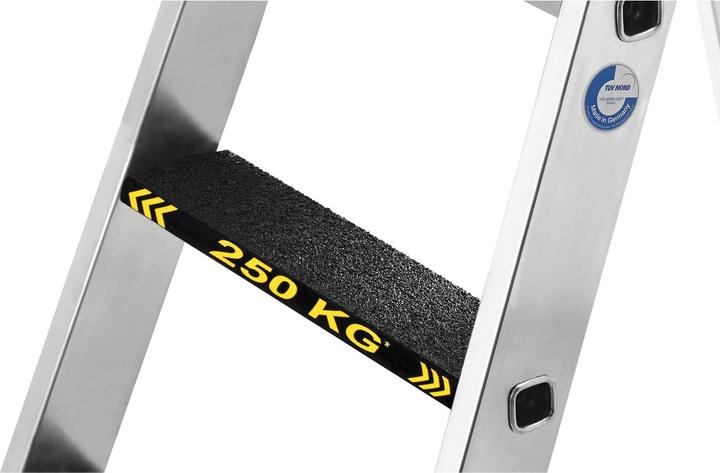 Actual product image Munk Stepladder with steps 250 kg double-sided access with clip-step R13 2x7 steps (Scaffolding, 315 cm)