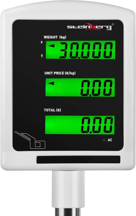 Produktbild Steinberg Waage Kontrollwaage Ladenwaage Marktwaage Preiswaage LCD extra genau 1g bis 30kg