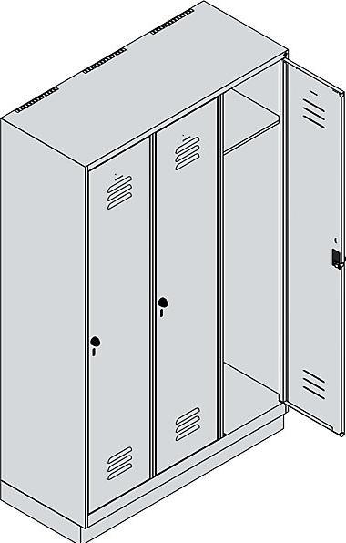 Actual product image C+P Classic PLUS locker (120 cm, 195 cm)
