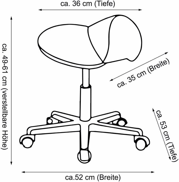 Actual product image Homcom Saddle stool