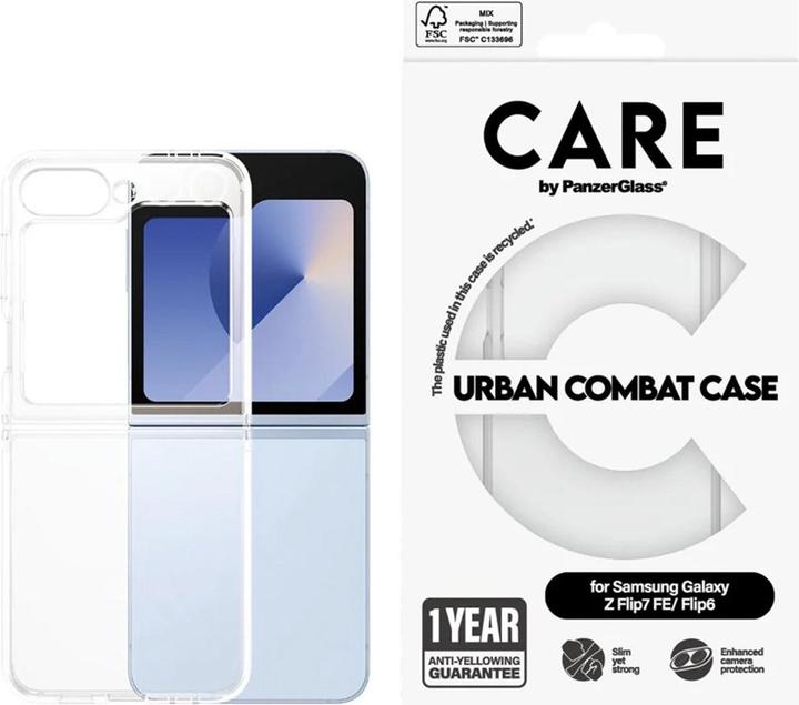 Actual product image PanzerGlass CARE by ® Flagship Case Urban Combat w. Clear Frame Samsung Galaxy Z Flip7 FE | Flip6 (Samsung Galaxy Z Flip6, Samsung Galaxy Z Flip7 FE)