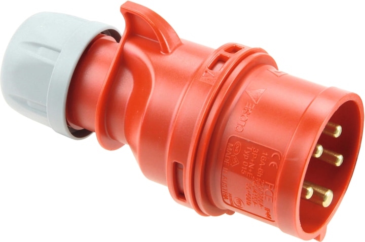 Produktbild PCE CEE Drehstromstecker Stecker Shark 400V 16A IP44 015-6