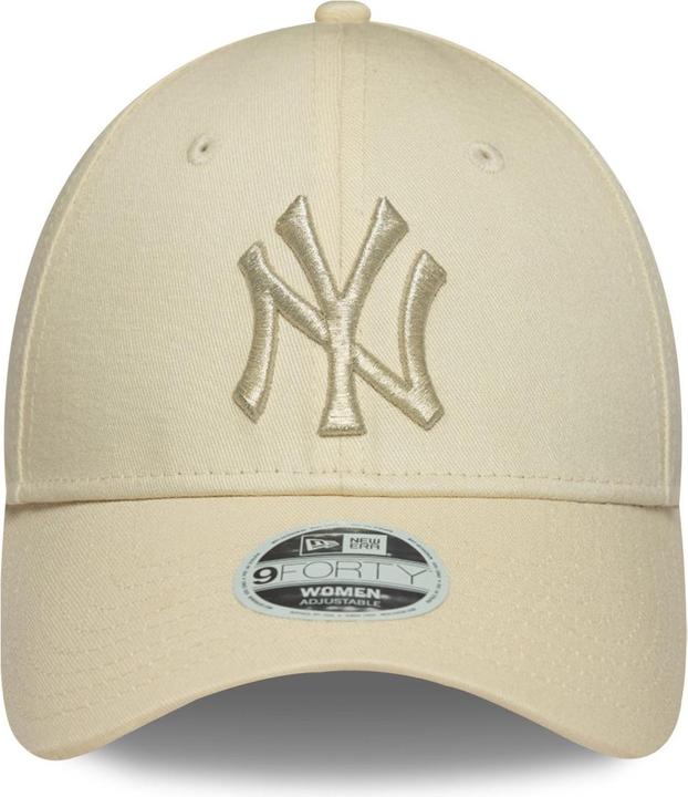 Actual product image New Era 9Forty Damen Cap - Metallic New York Yankees Beige