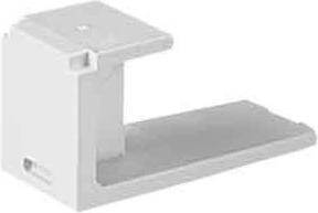 Actual product image Panduit Modular input (empty) - Arctic White (Cover)