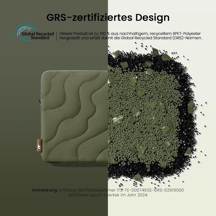 Produktbild tomtoc Gesteppte Laptop-Hülle (14")