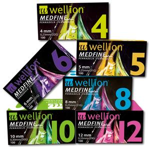 Image du produit Wellion Aiguilles de Penn Medfine Plus 10mm (Aiguilles de stylo + aiguilles jetables)