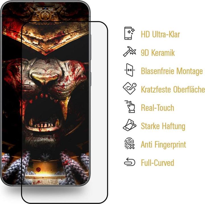 Produktbild Protectorking 2x Ceramic-Glass Full Cover HD Klar (2 Stück, Samsung Galaxy S20 FE)