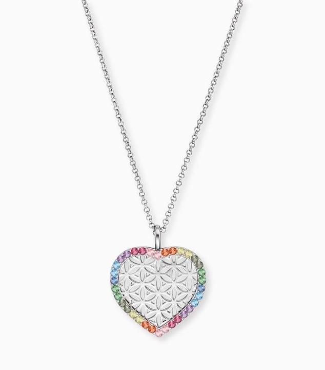 Produktbild Engelsrufer Herz Lebensblume Halskette (925er Silber, 45 - 50 cm)