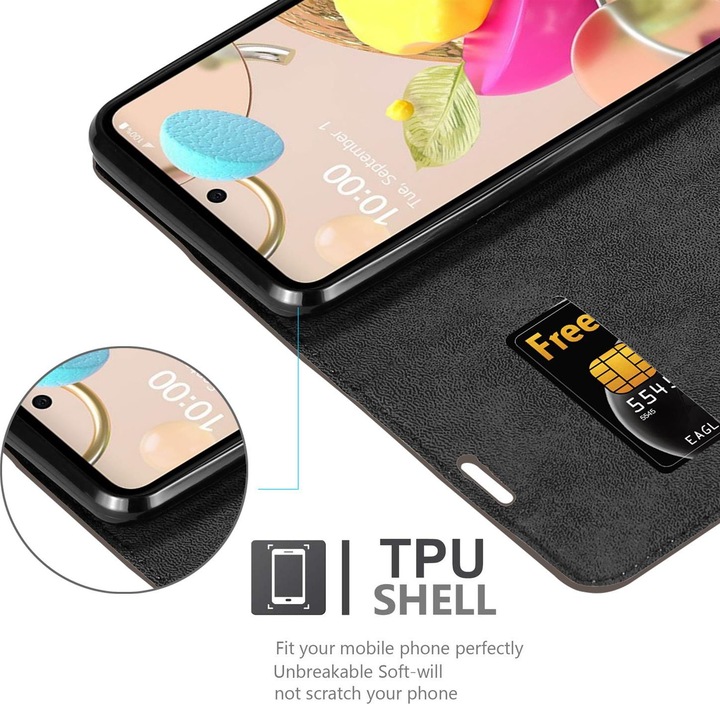 Actual product image Cadorabo Book Invisible Magnet Cover (LG K42)