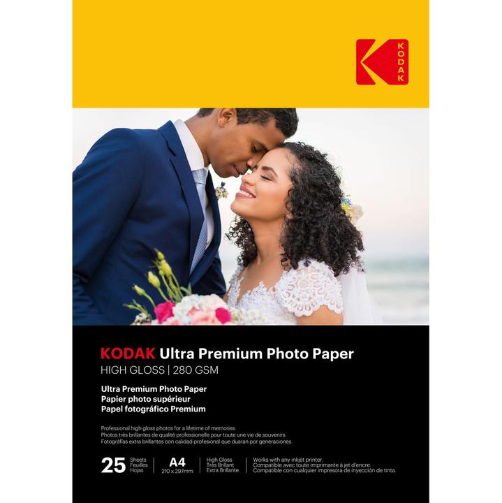 Produktbild Kodak Ultra Prem Photo 280g 10.4 Glossy A4x25 (280 g/m², A4, 25 x)
