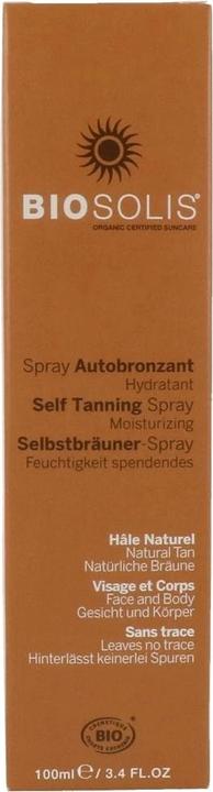Actual product image Biosolis Self-tanner (Self tanning spray, 100 ml)