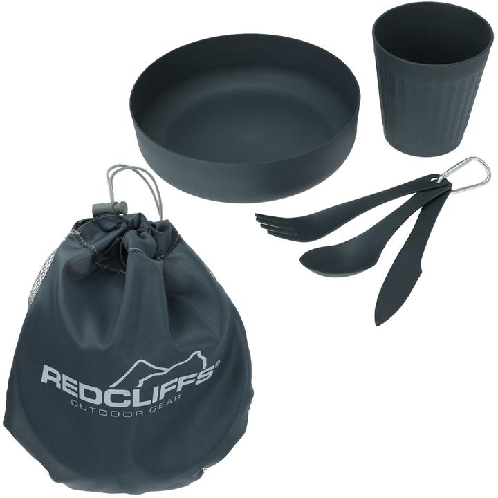 Redcliffs Camping crockery set with transport bag