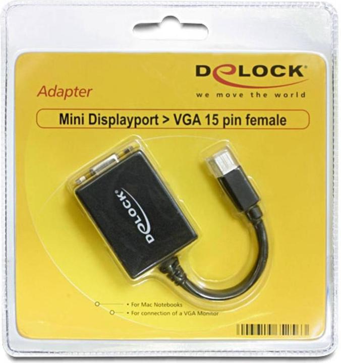 Produktbild Delock Monitoradapter Mini-DP zu VGA (VGA, 16 cm)