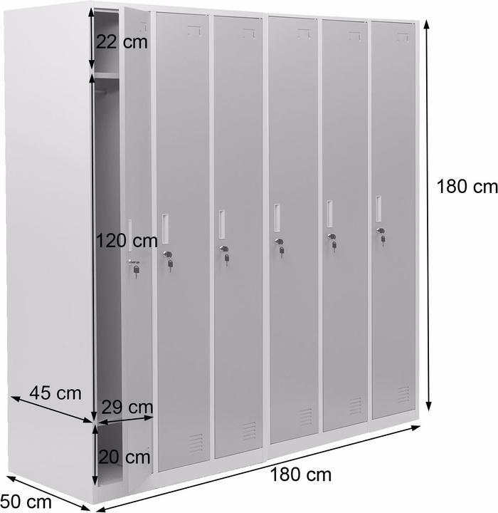Actual product image Jamb Locker locker (180 cm, 180 cm)