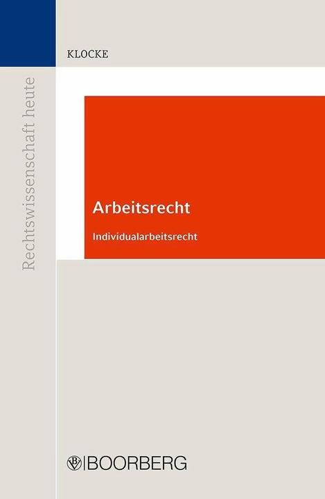 Actual product image Arbeitsrecht (German, Daniel Klocke, 2022)