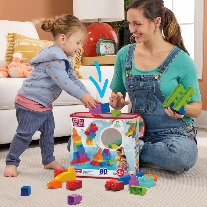Image du produit Mega Bloks Sac 80 BRIQUES - Briques de construction - 12 mois et +
