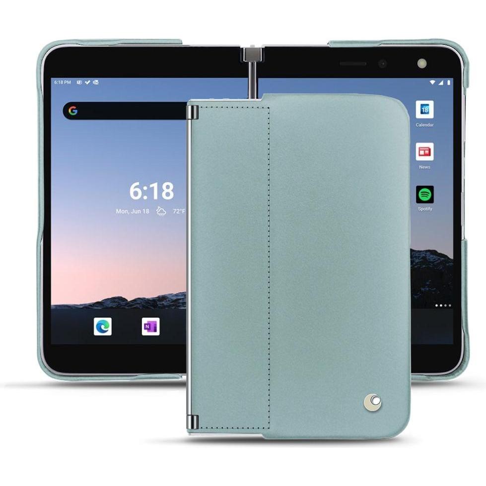 Noreve Lederschutzhülle (Microsoft Surface Duo 2), Smartphone Hülle, Blau