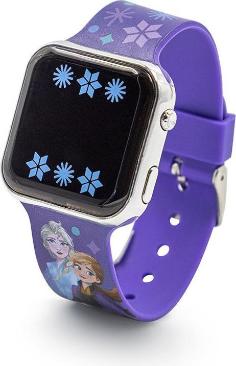 Produktbild Accutime LED-Kinderuhr Disneys Die Eiskönigin (lila), Digitaluhr mit LED-Anzeige für Uhrzeit und Dat (Digitaluhr, 35 mm)