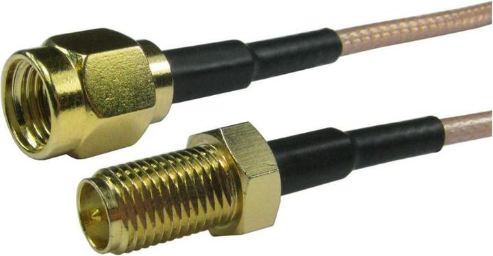 Image du produit RS PRO Câble coaxial, Reverse SMA, RP-SMA, / RP-SM (Câble d'antenne)