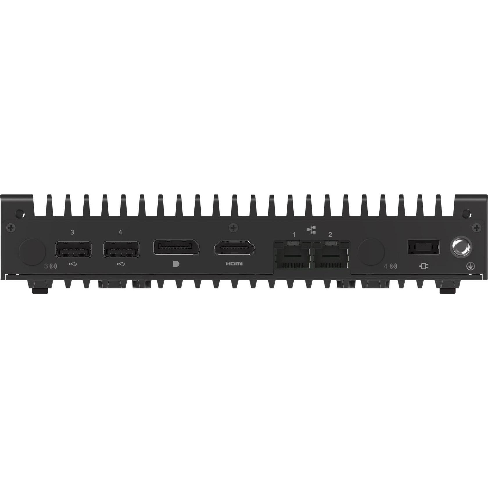 Lenovo ThinkEdge SE10 (256 GB, 4.10 GB, Intel Atom x6214RE, Intel UHD Graphics), PC, Schwarz