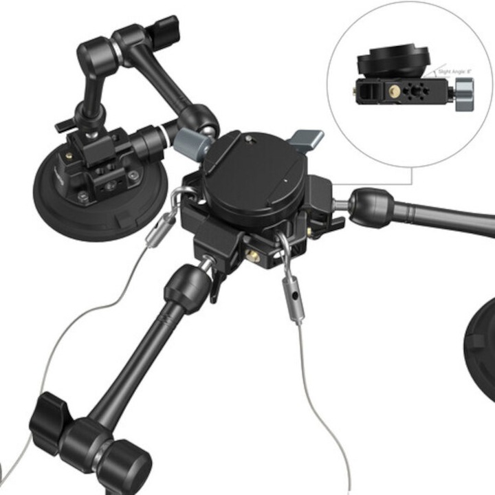 Immagine prodotto SmallRig Kit di supporto per telecamera a ventosa SC-15K per riprese su veicoli 3565B