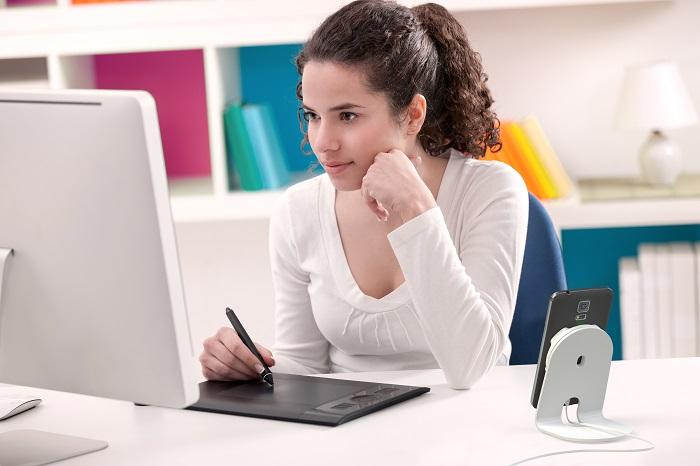 Actual product image Exelium UP Mobile table charging station, white