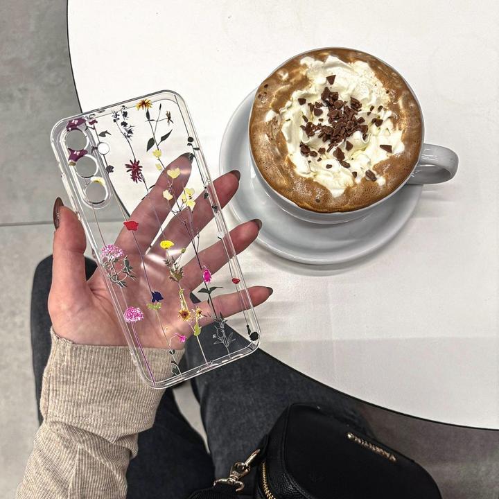 Produktbild Tech Mobiili tagakaas Galaxy A55 Flexair+ Floral (Samsung Galaxy A55)