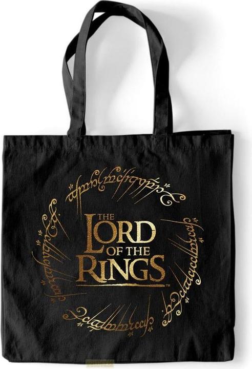 Actual product image Heroes Inc Lord of The Rings Tote Bag Gold Foil
