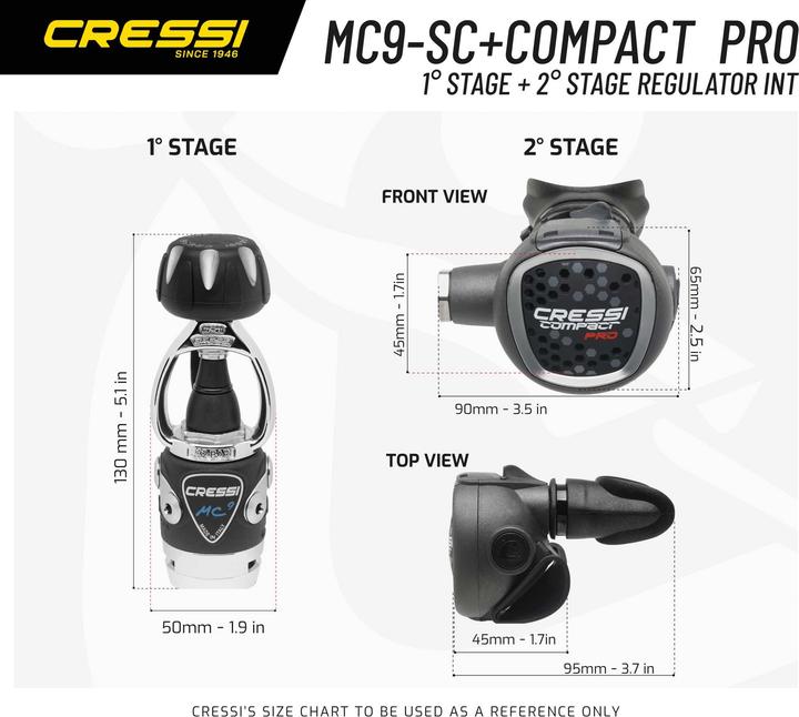 Produktbild Cressi MC9 SC + Compact Pro