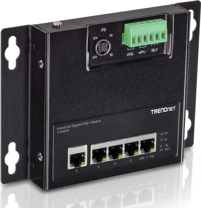 Immagine prodotto Trendnet Interruttore industriale 5 porte Gbit Unman. PoE+ FA metallo (5 porte)