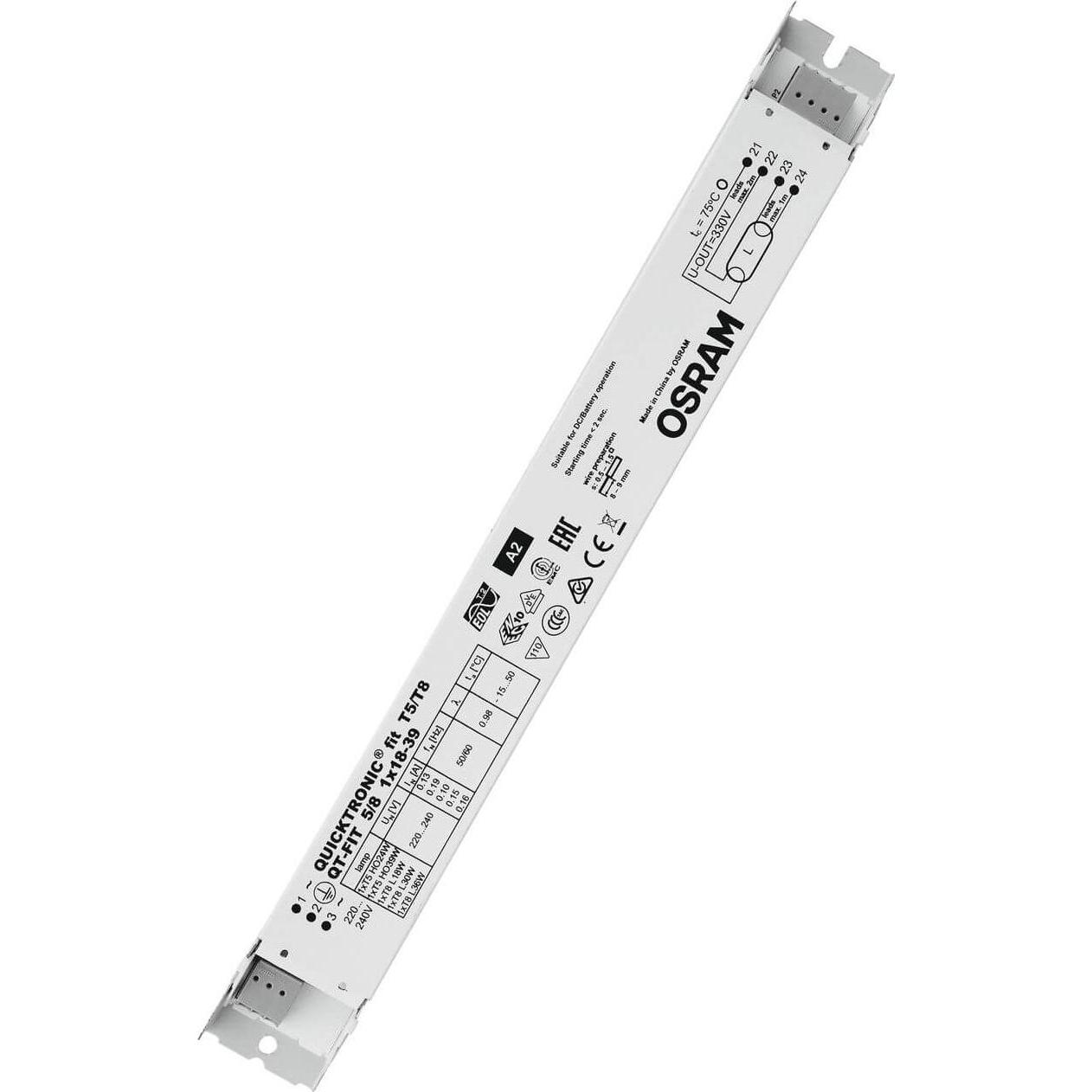 Osram, Zubehör Beleuchtung, QT-FIT 5/8 1X18-39