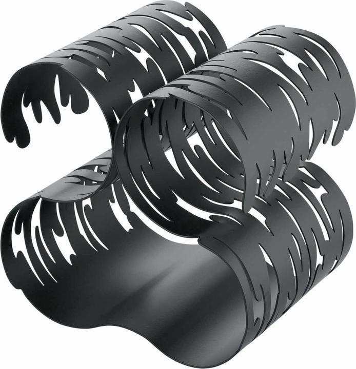 Actual product image Alessi Barkcellar Bottle Rack Silver Coloured (19 x 15 cm, 5 bottles)