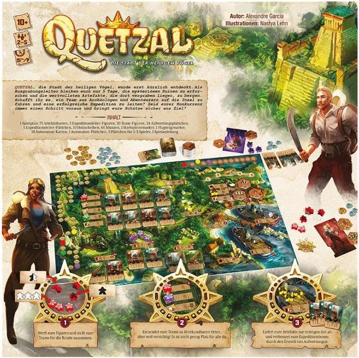 Actual product image Gigamic GIGD0011 - Quetzal - Board game, 2-5 players, ages 10+ (DE edition) (German)