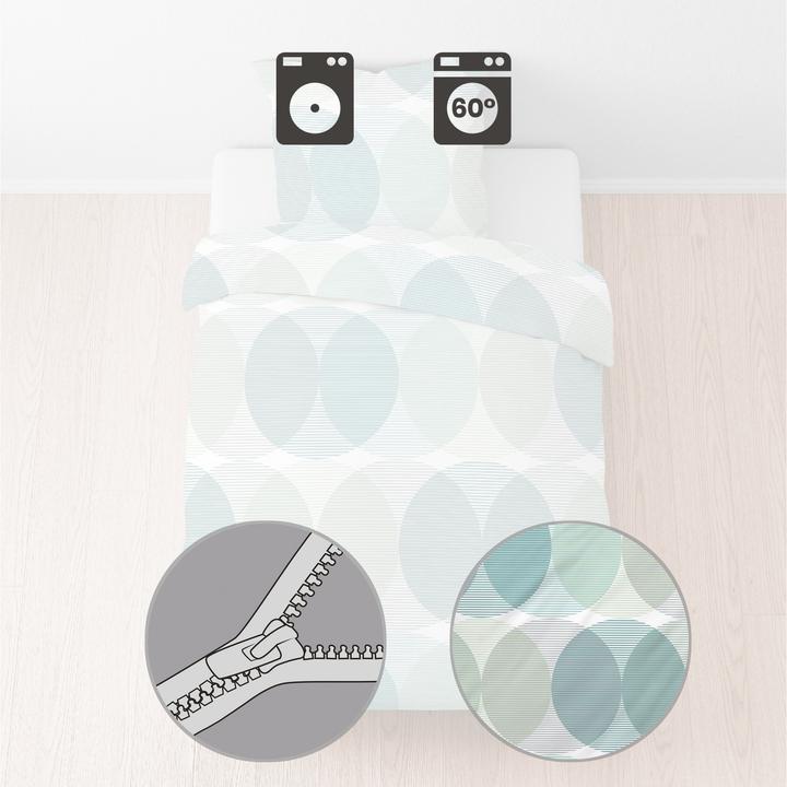 Produktbild Biberna Bettwäsche (Bettwäsche Set, 135 x 200 cm, 80 x 80 cm)