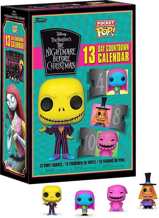 Actual product image Funko Nightmare Before Xmas 13 Days Black Light
