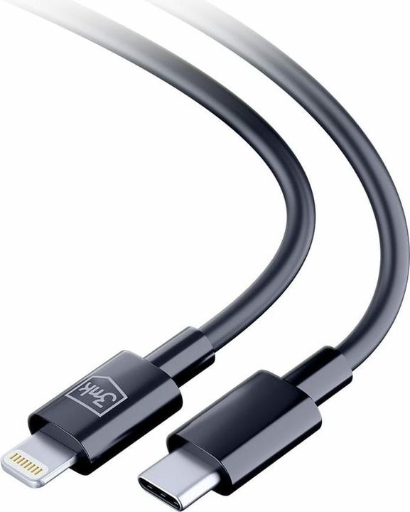 Produktbild 3MK Hyper Cable USB-C - Lightning 20W 1.2m Czarny/Black Kabel (1.20 m, USB 3.2 Gen 1, 20 W)